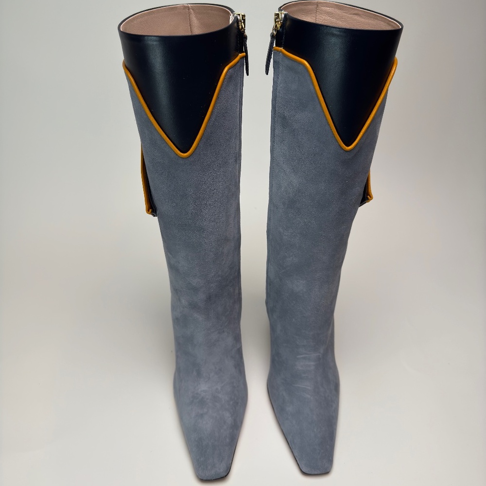 Gray Suede Boots - image 2